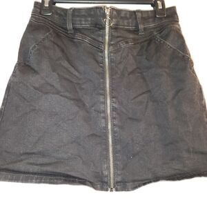 SO Charcoal Mini Skirt Size 1with Front Zipper